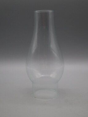 Clear Glass Hurricane Oil Lamp Shade Chimney 8"H | 2 1/2" Fitter Cottagecore